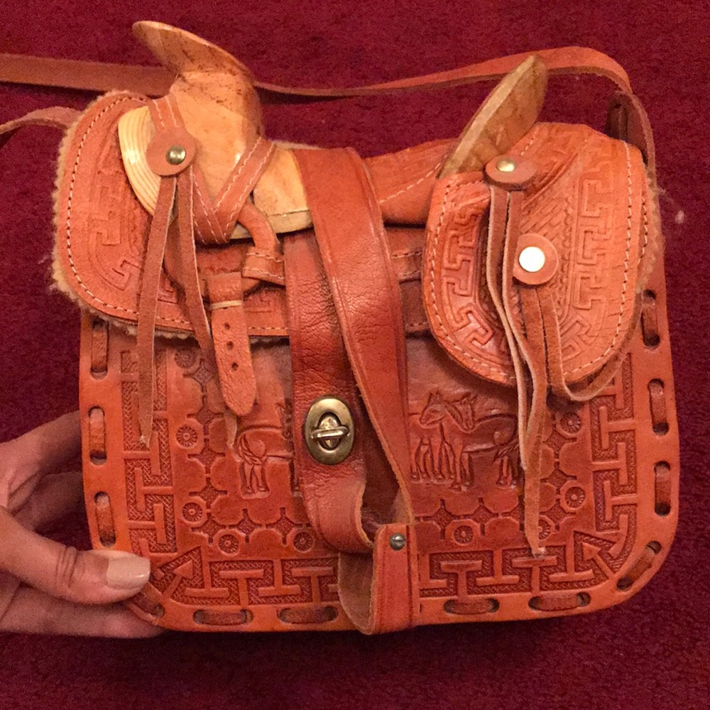 Hand Tooled Leather Purse